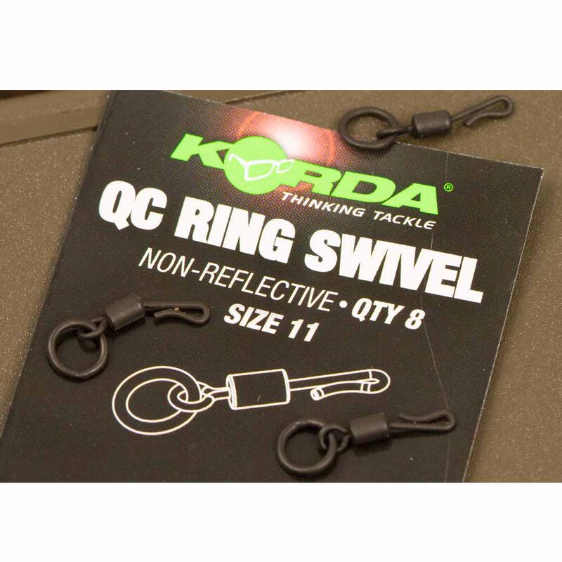 Emerillon carpe korda kwick change ring swivel (x8) - Emerillons carpe | Pacific P&ecirc;che