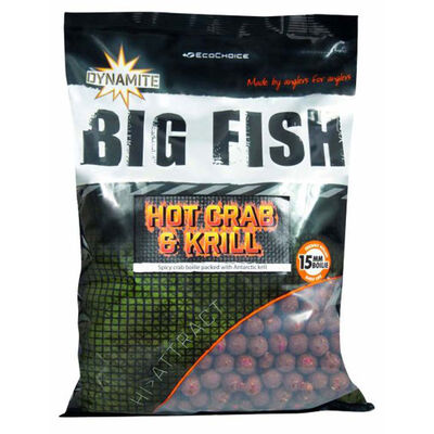 Bouillettes Dynamite Baits Big Fish Hot Crab et Krill 1kg - Denses | Pacific P&ecirc;che