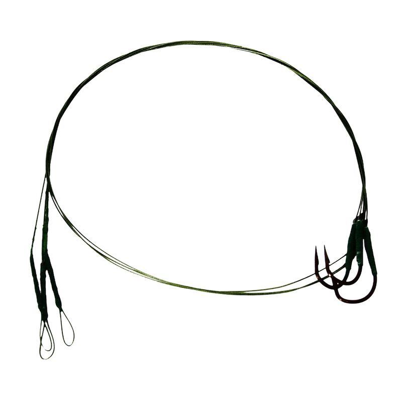 Bas de ligne acier Redfish Powersteel 7 Brins 40cm Hame&ccedil;on Simple (x3) - Bas de ligne mont&eacute;s | Pacific P&ecirc;che