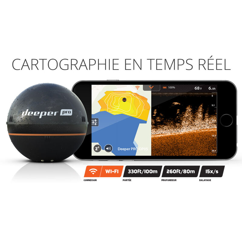 Sondeur portable navigation deeper pro - Sondeurs | Pacific P&ecirc;che