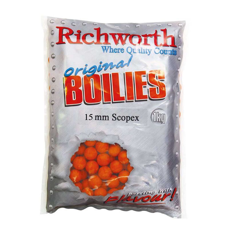 Bouillettes Richworth Original Scopex 1kg - Denses | Pacific P&ecirc;che