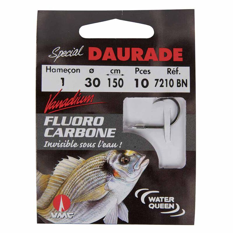 10 hame&ccedil;ons mont&eacute;s water queen flurocarbon + vanadium sp&eacute;cial daurade - Hame&ccedil;ons Mont&eacute;s | Pacific P&ecirc;che