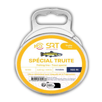 Nylon SRT SPECIAL TRUITE 150M - INVISIBLE - Fils-nylons | Pacific P&ecirc;che