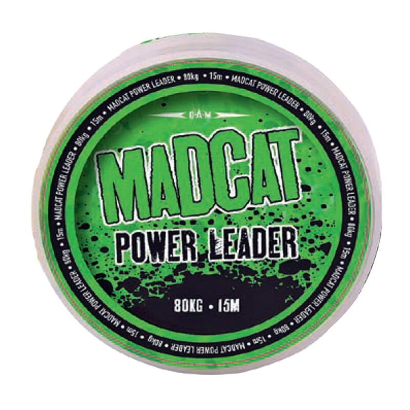 Tresse &agrave; bas de ligne silure madcat power leader 15m - T&ecirc;tes de ligne / Leaders | Pacific P&ecirc;che