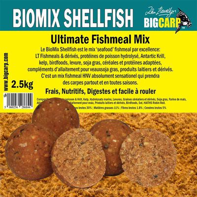 Farine Mix Big Carp BioMix Shellfish 2.5 kg - Farines | Pacific P&ecirc;che