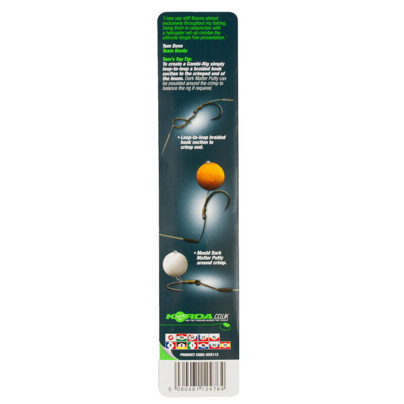Avan&ccedil;on pour bas de ligne carpe korda boom 7.5" loop 19cm (x3) - Bas de Ligne Mont&eacute;s | Pacific P&ecirc;che