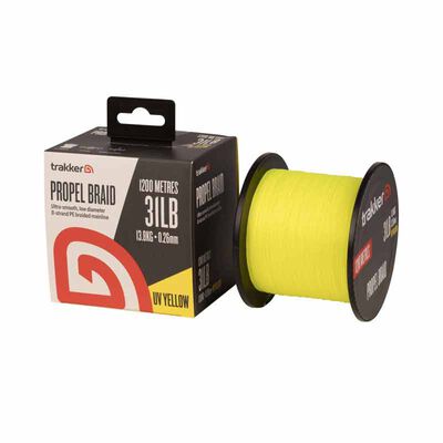 Tresse UV Trakker Propel Braid UV Yellow 1200m 31lb (13.8kg) - Tresse | Pacific P&ecirc;che