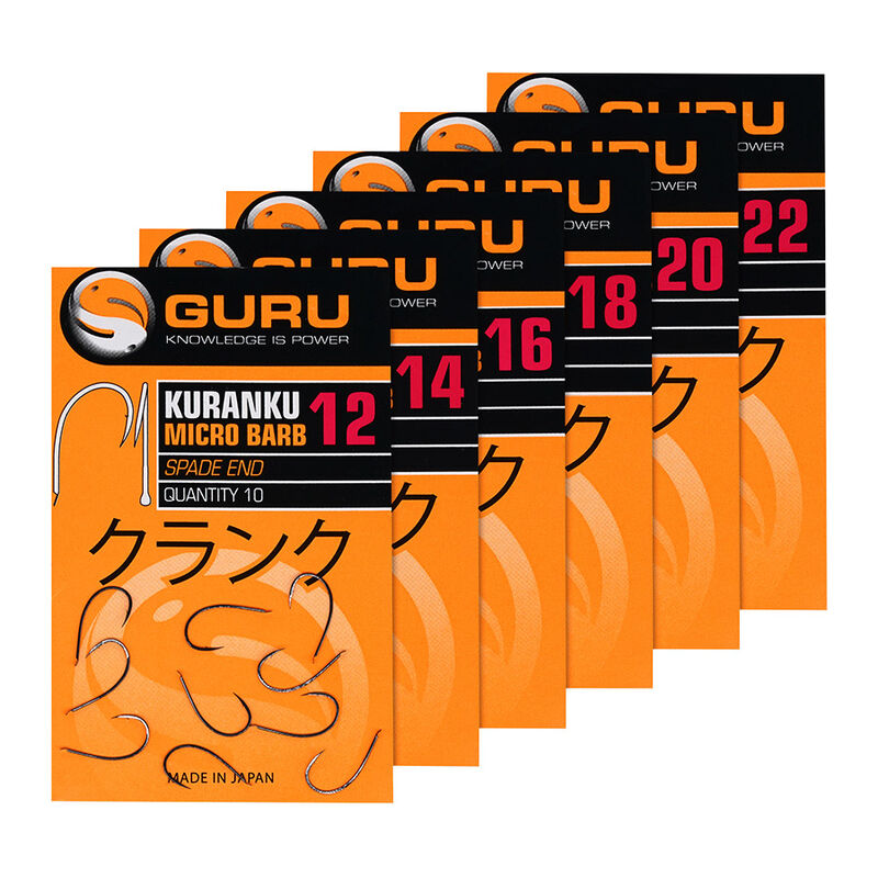 Hame&ccedil;ons Guru Kuranku barbed/spade End (x6) - Hame&ccedil;ons feeder | Pacific P&ecirc;che