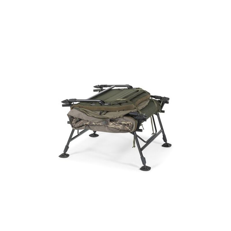 Bedchair Nash Indulgence HD40 6 Leg Sleep System Camo - Bedchairs | Pacific P&ecirc;che