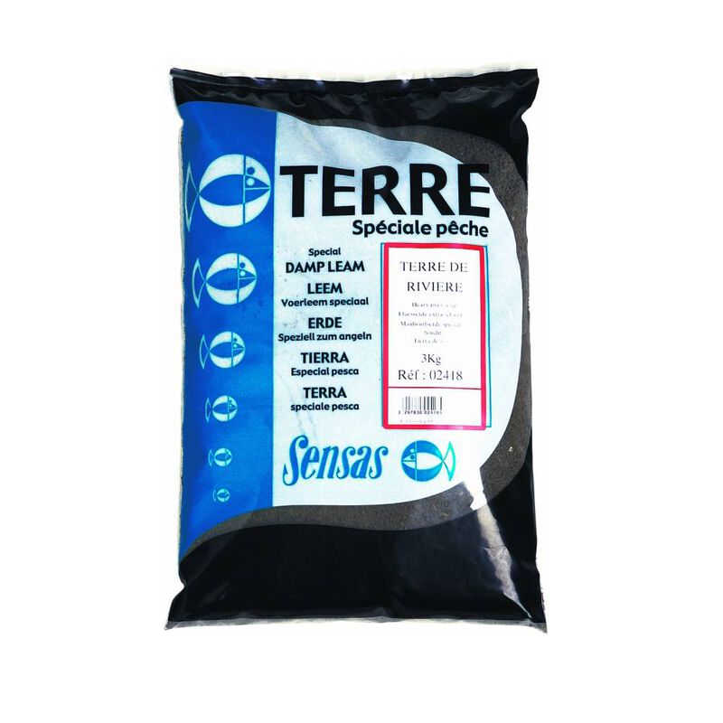 Terre de riviere sensas 3kg - Farines | Pacific P&ecirc;che