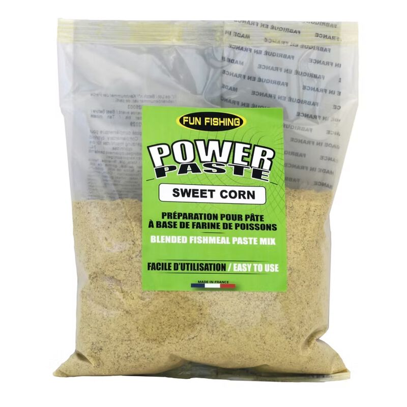 Farine Funn Fishing Power Paste Fishmeal 500 g Sweet corn - Farines | Pacific P&ecirc;che