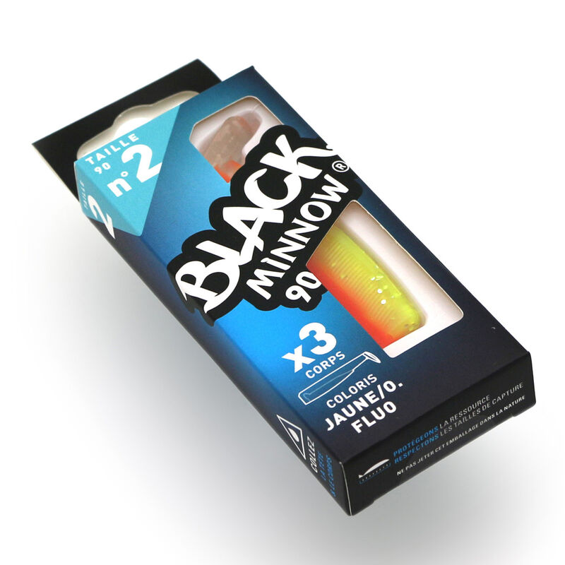 Leurre souple fiiish corps black minnow 90 9cm (x3) - Leurres souples | Pacific P&ecirc;che