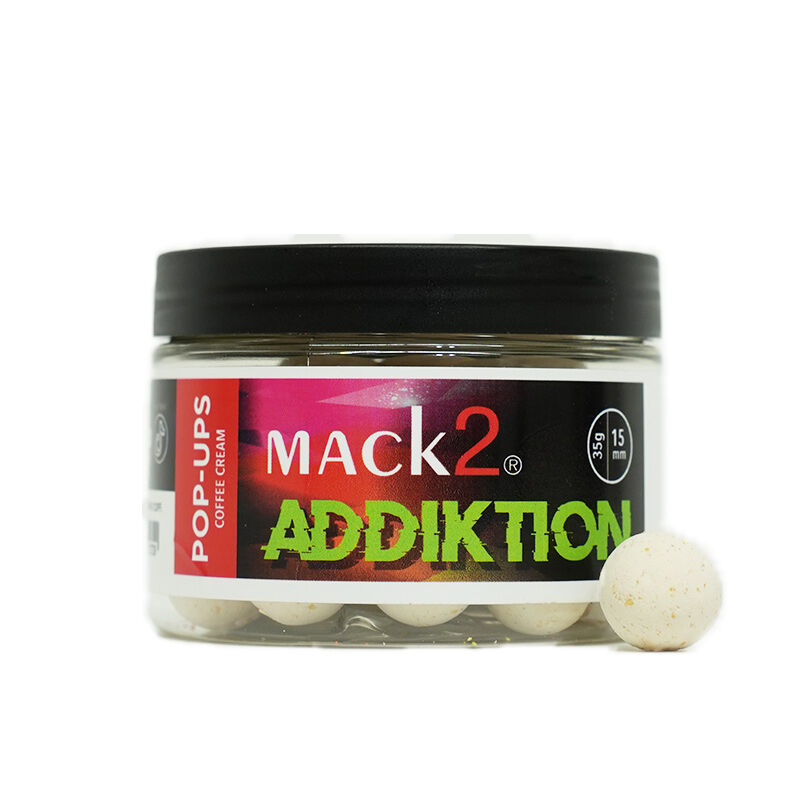 Pop up Mack2 Coffee Cream fluo 15 mm - Flottantes | Pacific P&ecirc;che