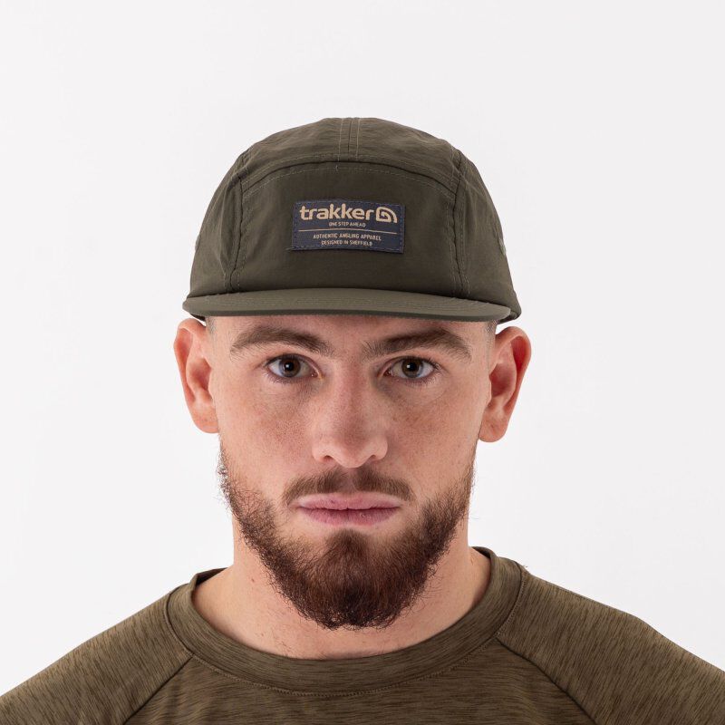 Casquette Trakker CR 5 Panel Green Cap - Casquettes | Pacific P&ecirc;che