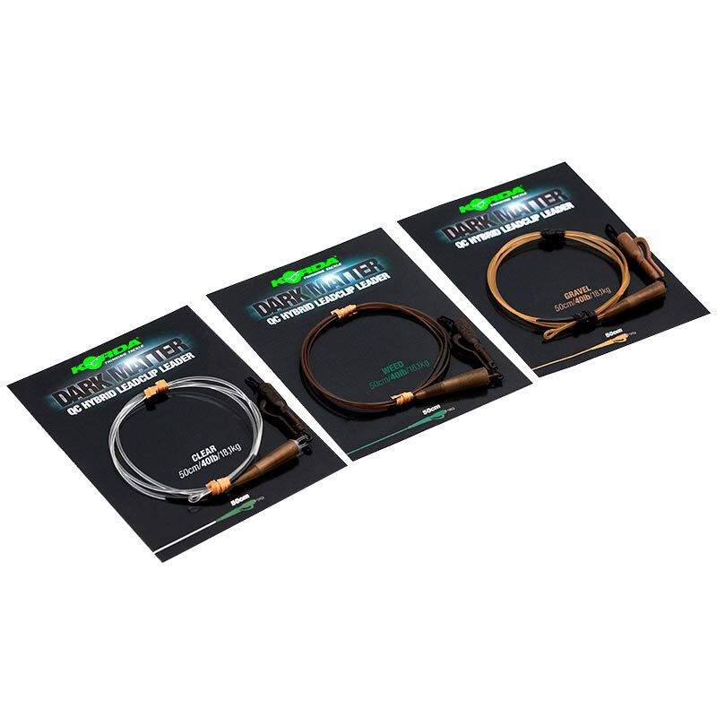 Leader korda dark matter leader 50cm qc hybrid clip - Leaders | Pacific P&ecirc;che