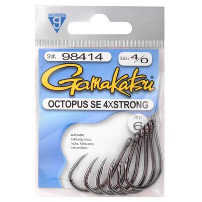 Gamakatsu SW Octopus Hooks Black - Simples | Pacific P&ecirc;che