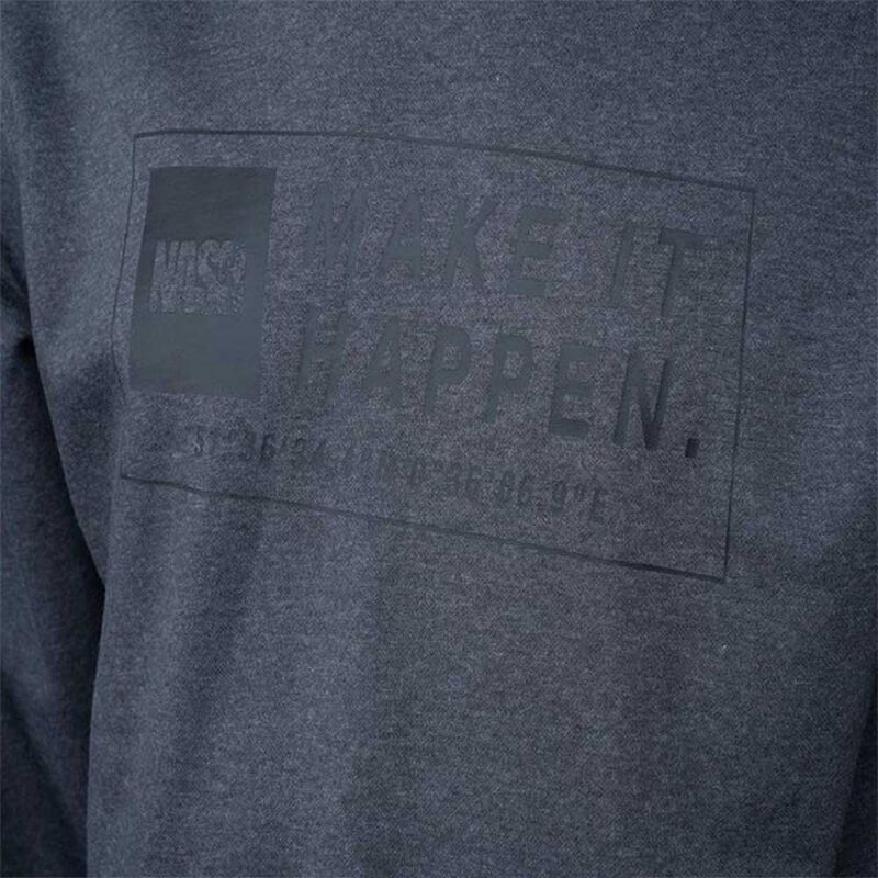 Sweat Nash Make it Happen Coordinates Hoodie Grey Marl - Sweatshirts | Pacific P&ecirc;che