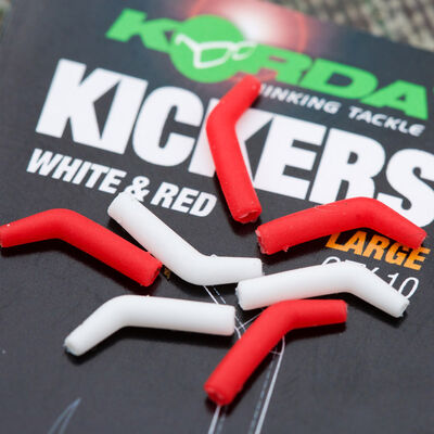 Aligneur de ligne carpe korda kickers rouge/blanc (x10) - Aligneurs de ligne | Pacific P&ecirc;che