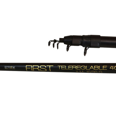 Canne T&eacute;l&eacute;r&eacute;glable Strow First Adjust 400 4m, max 30g - Cannes t&eacute;l&eacute;r&eacute;glables | Pacific P&ecirc;che