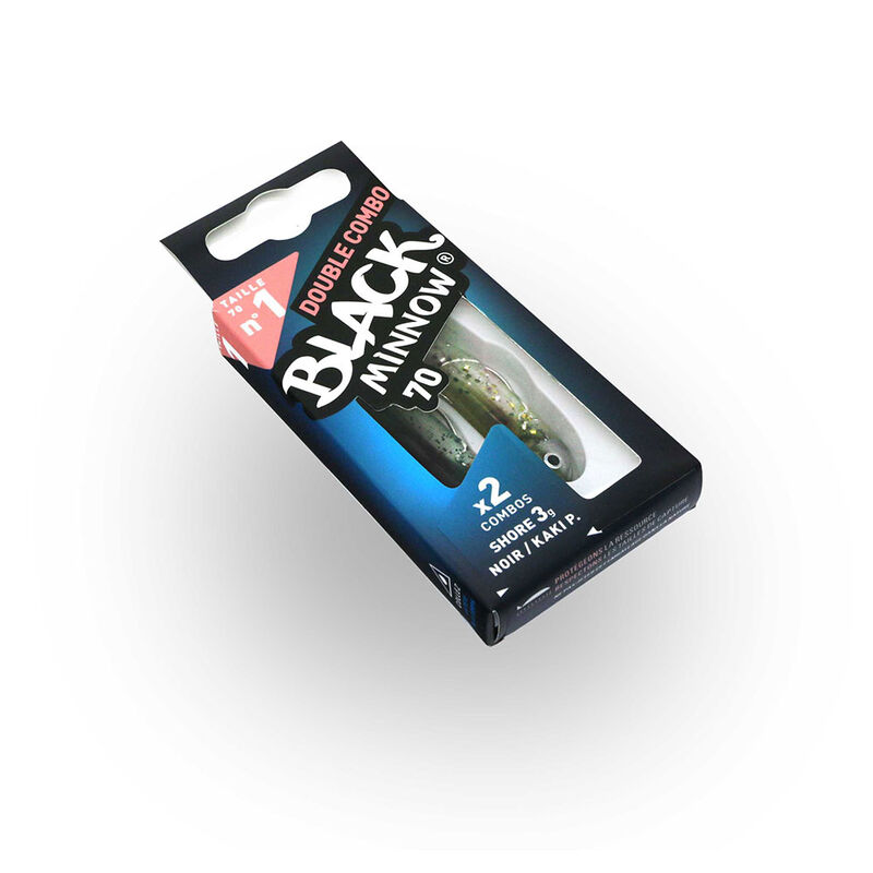 Leurre souple fiiish combo black minnow 70 shore 7cm 3g - Leurres souples | Pacific P&ecirc;che