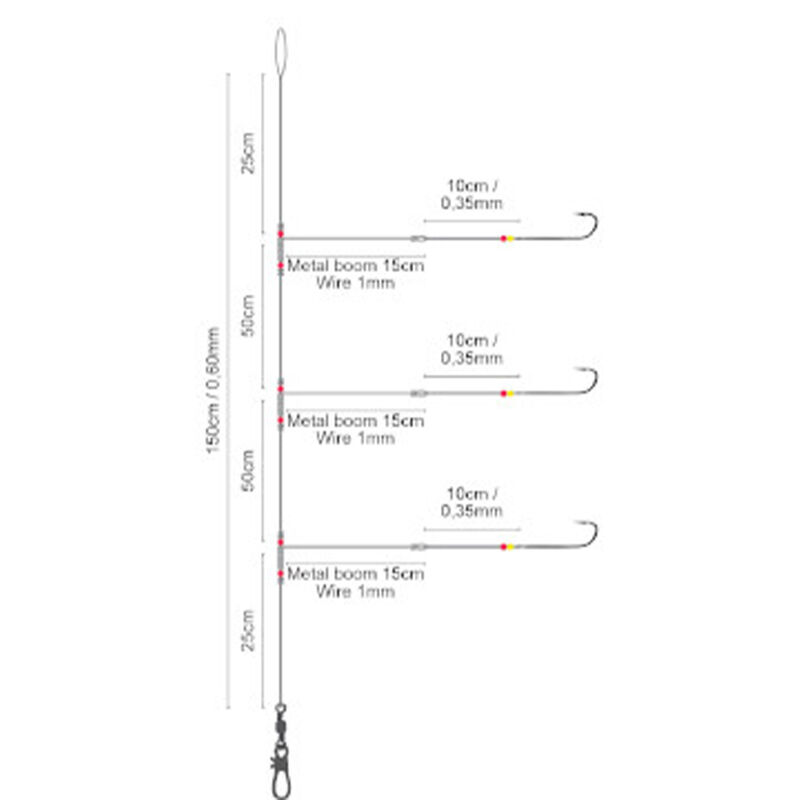 Bas de Ligne SPRO Salt Rig Metal Boom Aberdeen - Bas de Lignes / Lignes Mont&eacute;es | Pacific P&ecirc;che