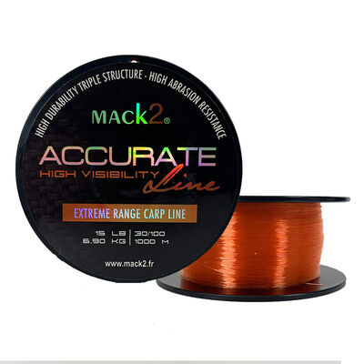 Nylon Mack2 Accurate Line High Visibility 1000m - Monofilament | Pacific P&ecirc;che