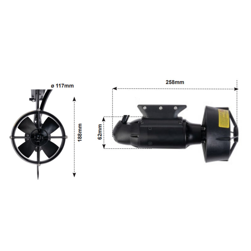 Moteur Float Tube Frazer FT Motor - Accessoires Float Tubes | Pacific P&ecirc;che