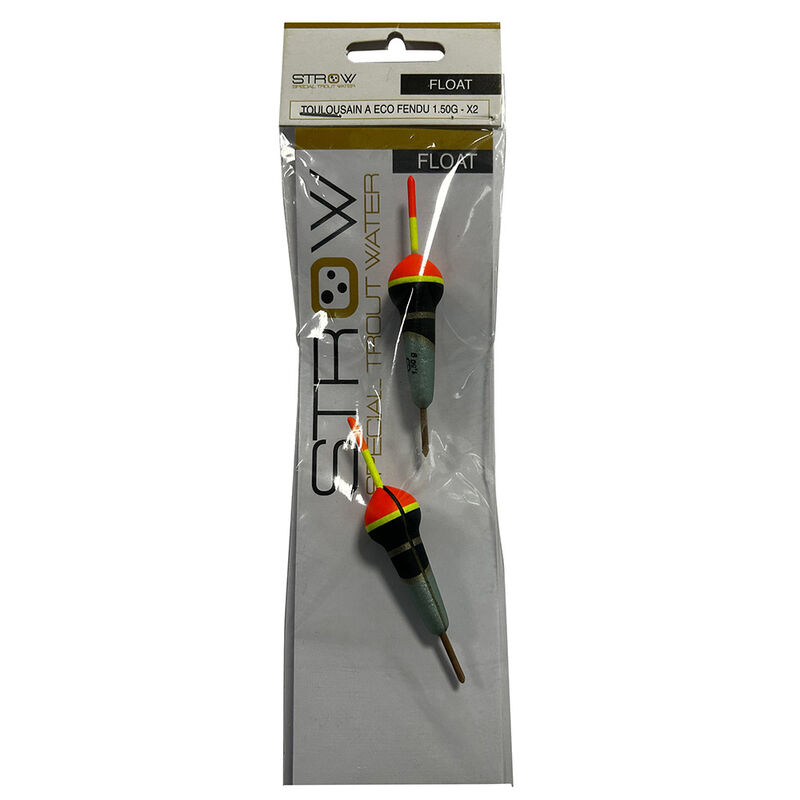 Flotteurs STROW Toulousain fendu (x2) - Flotteurs / Bulles | Pacific P&ecirc;che