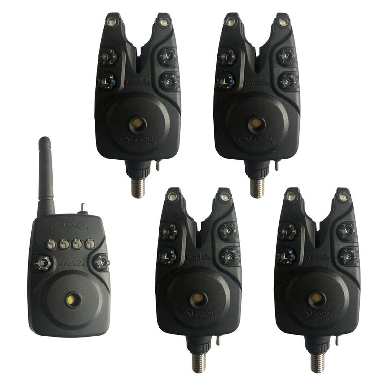 Coffret 4 d&eacute;tecteurs carpe mack2 falcon xpr alarm set + centrale - Coffrets d&eacute;tecteurs | Pacific P&ecirc;che