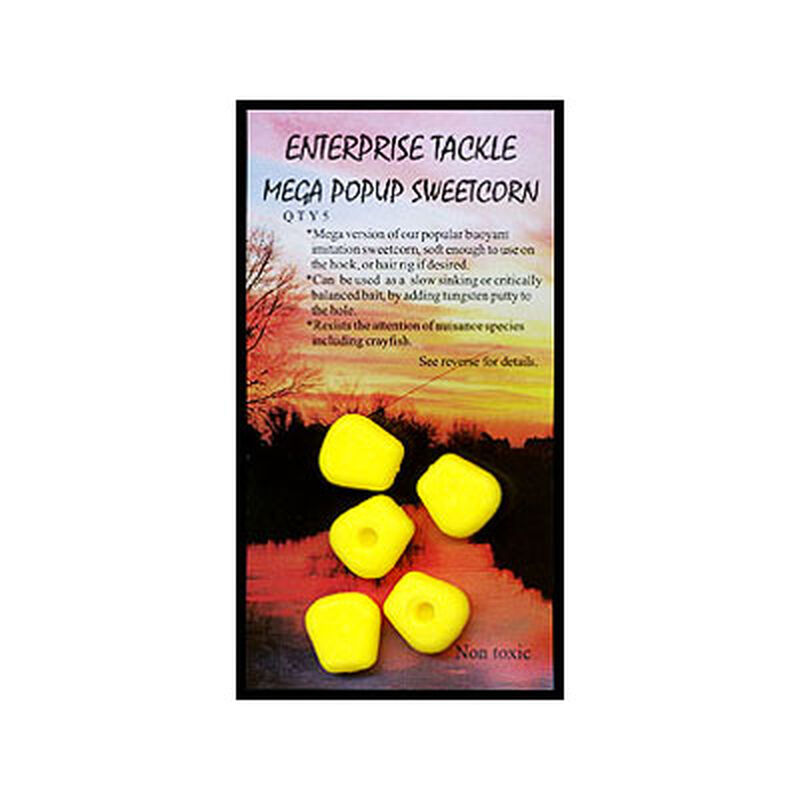 Grains de ma&iuml;s artificiels carpe enterprise tack mega popup sweetcorn - Imitations | Pacific P&ecirc;che