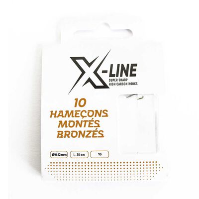 Pochette de 10 hame&ccedil;ons mont&egrave;s x-line bronz&egrave;s - Hame&ccedil;ons &agrave; Palettes | Pacific P&ecirc;che