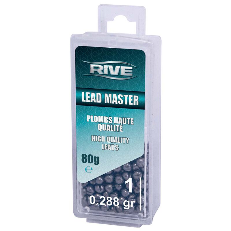 Bo&icirc;te de plombs rive lead master 80g - Ronds | Pacific P&ecirc;che