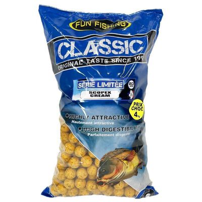 Bouillettes Fun Fishing Scopex Cream 20mm - Denses | Pacific P&ecirc;che