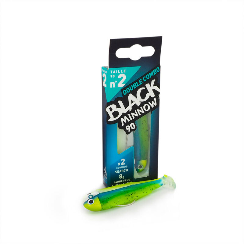 Leurre souple fiiish combo black minnow 90 search 9cm 8g - Leurres souples | Pacific P&ecirc;che