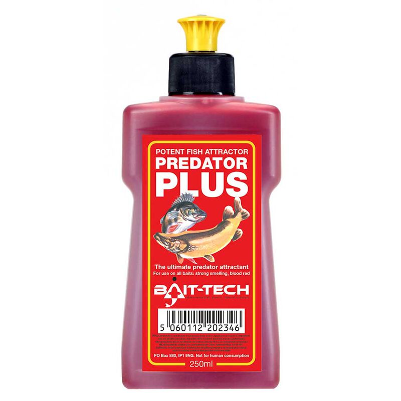 Additif Bait-Tech Liquid Predator Plus 250ml - Additifs | Pacific P&ecirc;che