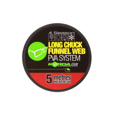 Recharge de filet soluble carpe korda longchuck funnel web hexmesh ( 5m) - Filets | Pacific P&ecirc;che