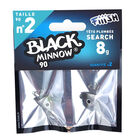 Tete plombee fiiish black minnow 90 search 8g (x2) - T&ecirc;tes Plomb&eacute;es | Pacific P&ecirc;che