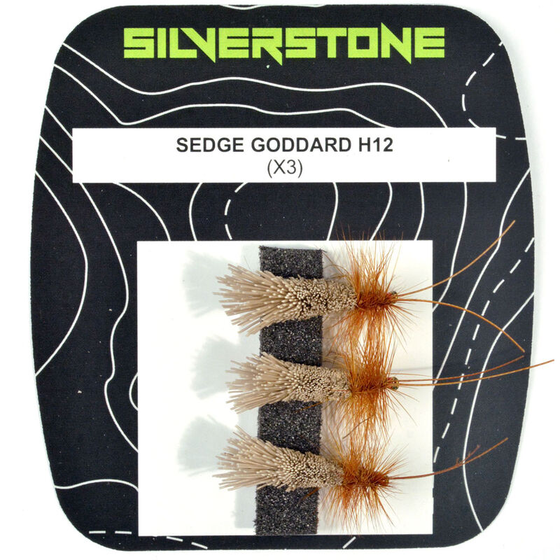 Mouche s&egrave;che silverstone sedge goddard h12 (x3) - S&egrave;ches | Pacific P&ecirc;che