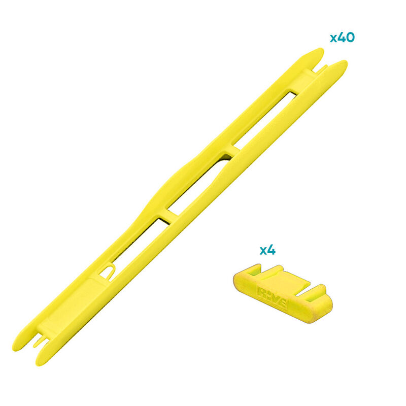 Kit Plioir Rive F2 30 Jaune (x40) - Plioirs | Pacific P&ecirc;che