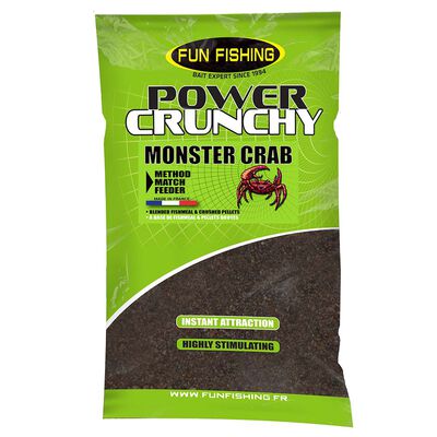 Amorce Fun Fishing POWER CRUNCHY Monster Crab 2kg - Amorces | Pacific P&ecirc;che
