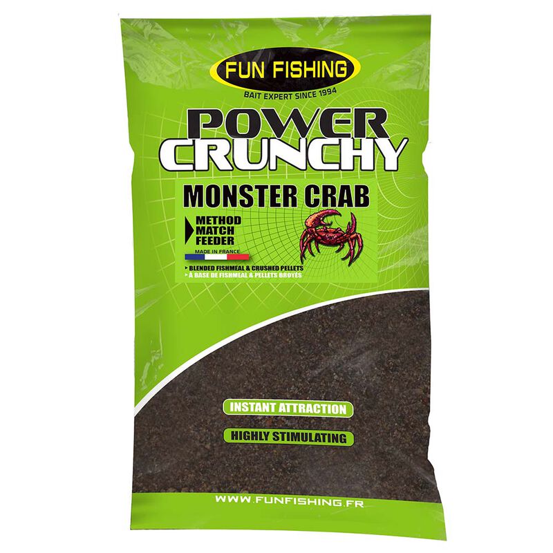 Amorce Fun Fishing POWER CRUNCHY Monster Crab 2kg - Amorces | Pacific P&ecirc;che