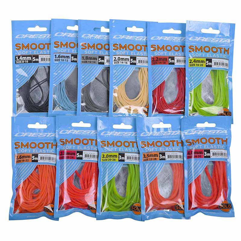 Cresta Smooth Soft Elastic 5m - Elastiques Creux | Pacific P&ecirc;che