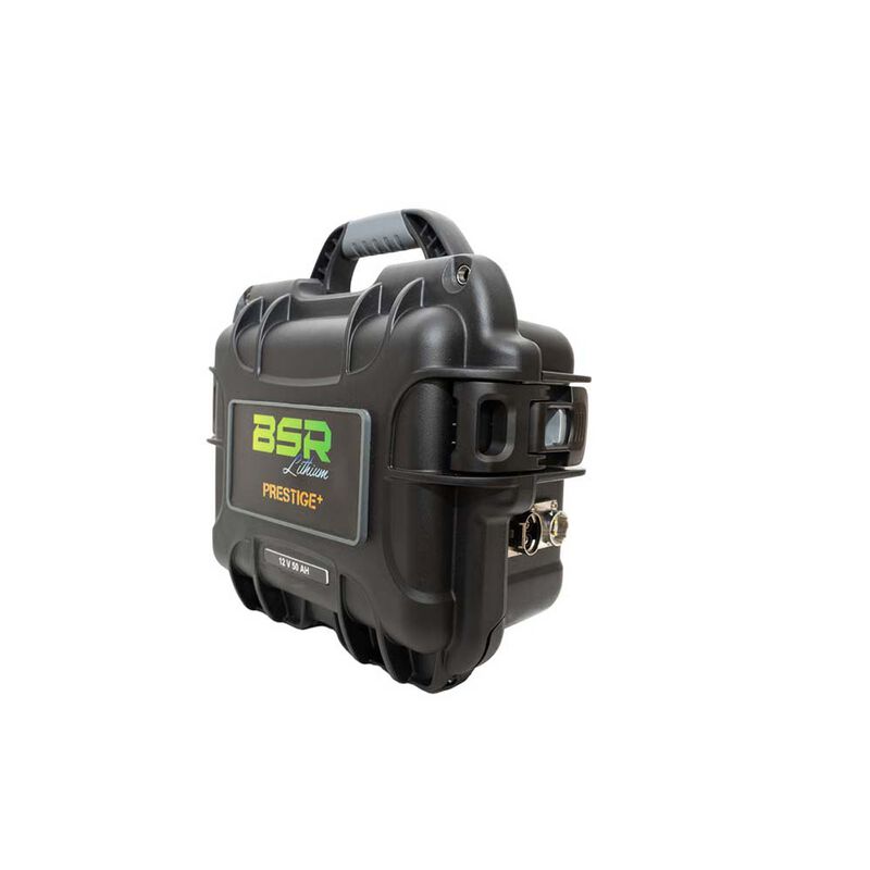 Valise BSR PRESTIGE+ LifePo4 Gen3 12V/50Ah + chargeur+ prise sondeur - Batteries | Pacific P&ecirc;che