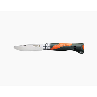 Couteau Opinel N&deg;07 Outdoor Junior Kaki Orange - Coutellerie | Pacific P&ecirc;che