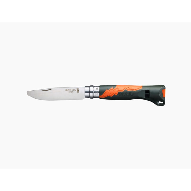 Couteau Opinel N&deg;07 Outdoor Junior Kaki Orange - Coutellerie | Pacific P&ecirc;che