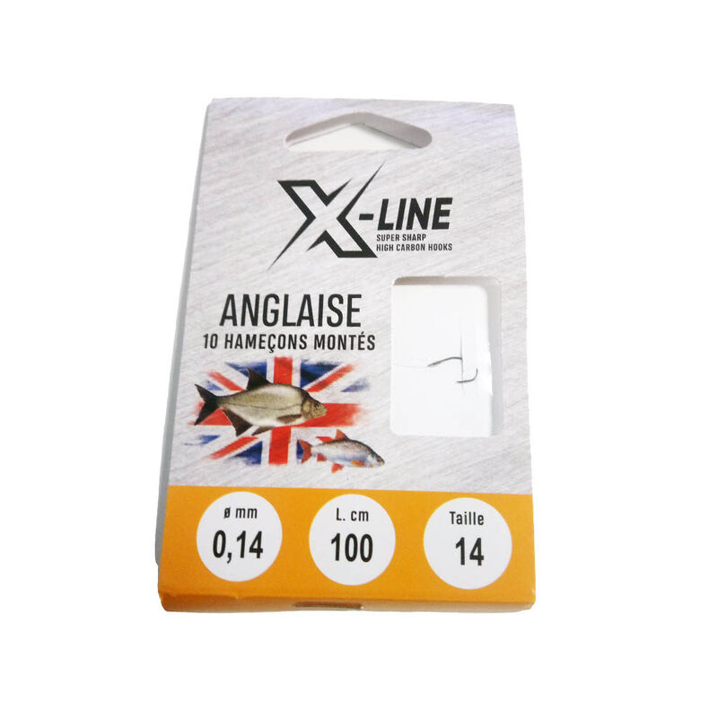 Hame&ccedil;ons mont&eacute;s coup x line anglaise (x10) - Hame&ccedil;ons &agrave; Palettes | Pacific P&ecirc;che