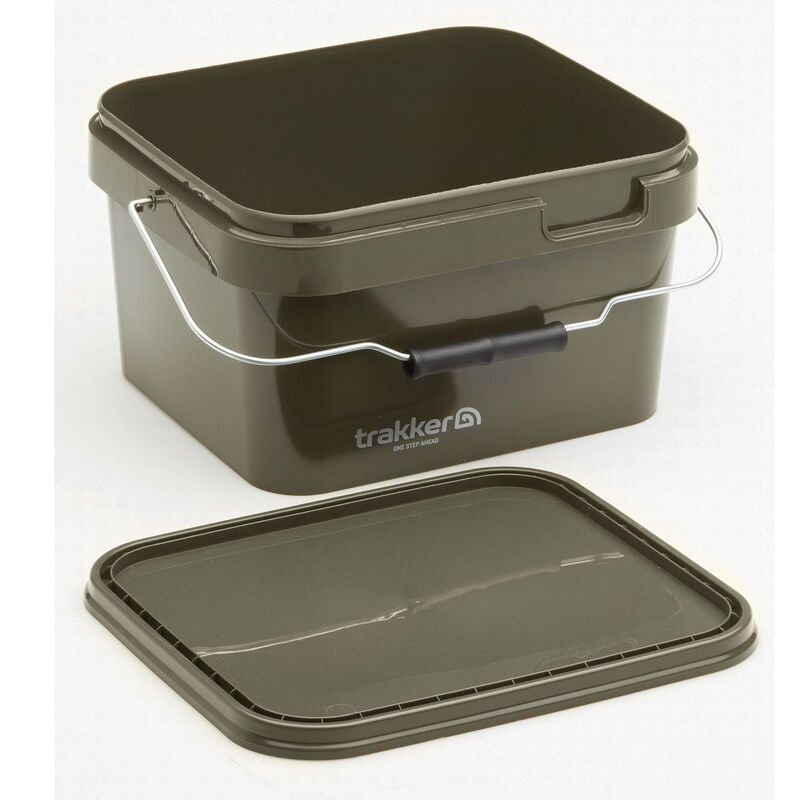 Seau Trakker Olive Square Container 5l - Seaux | Pacific P&ecirc;che