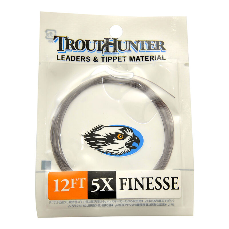 Bas de ligne mouche sans noeud trout hunter finesse leader 12' (3,65 m) - Sans Noeuds | Pacific P&ecirc;che