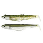 Leurre souple fiiish double combo (2 leurres mont&eacute;s) black minnow 90 shore 9cm 5g - Leurres souples | Pacific P&ecirc;che