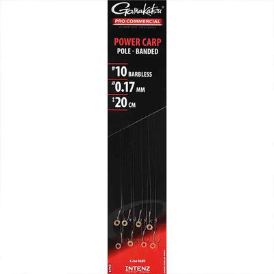 Bas de Ligne Gamagatsu Power Carp Pole Banded 20 cm x 8 - Hame&ccedil;ons &agrave; Palettes | Pacific P&ecirc;che